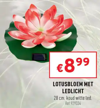 Lotusbloem met LEDlicht 28 cm