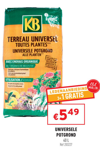 Trafic KB Universele potgrond 40L aanbieding