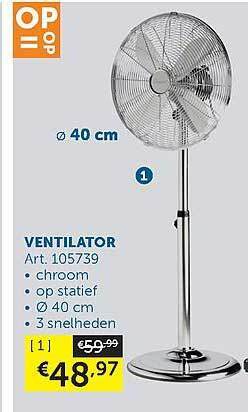 Zelfbouwmarkt Ventilator aanbieding