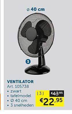 Zelfbouwmarkt Ventilator aanbieding