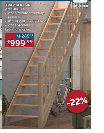 Zelfbouwmarkt Trap Berlijn aanbieding