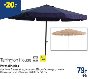 Makro Tarrington House Parasol Merida aanbieding