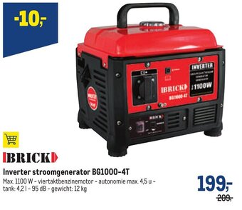 Brick Inverter Stroomgenerator BG1000-4T