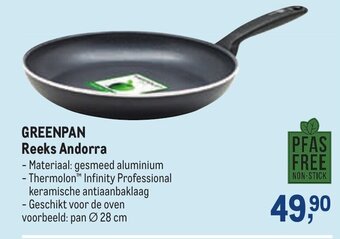 Makro Greenpan Reeks Andorra Pan 28cm aanbieding