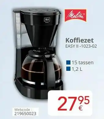 Melitta koffiezet easy ii -1023-02