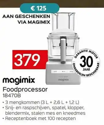Magimix foodprocessor 18470b