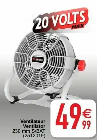 Cora X-performer ventilateur ventilator aanbieding