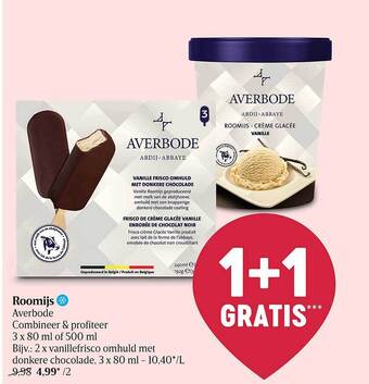 Delhaize Roomijs Averbode aanbieding