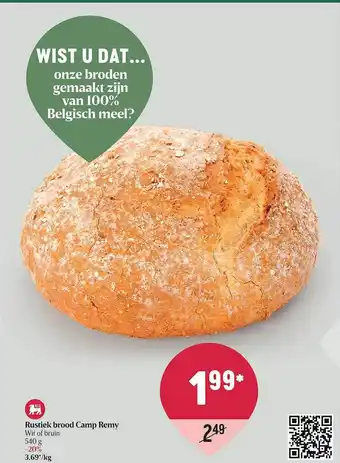 Rustiek Brood Camp Remy