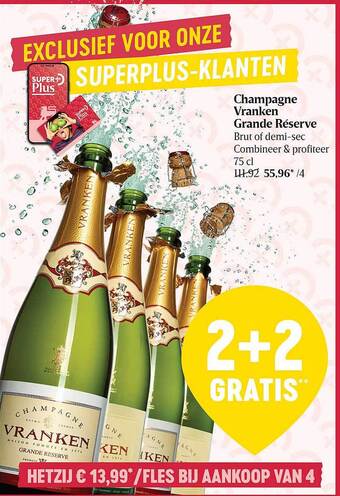 Delhaize Champagne Vranken Grande Réserve aanbieding