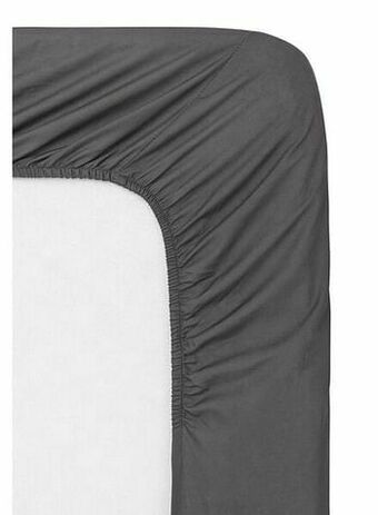 HEMA HEMA Hoeslaken - Zacht Katoen Donkergrijs (donkergrijs) aanbieding