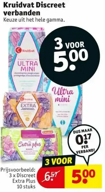 Kruidvat Kruidvat discreet verbanden extra plus aanbieding
