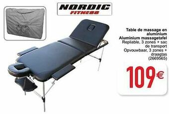Cora Table de massage en aluminium aluminium massagetafel aanbieding