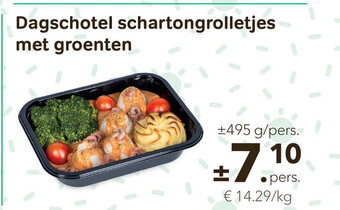 Bon Ap Dagschotel schartongrolletjes met groenten aanbieding