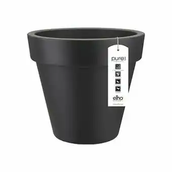 Brico Elho bloempot ’Pure Round’ antraciet 120 cm aanbieding