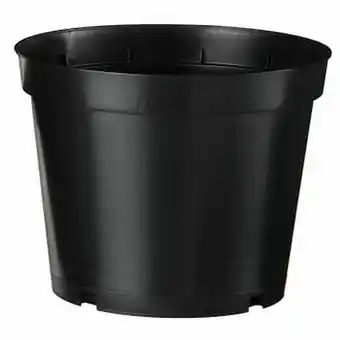Brico Container platte bodem Nature zwart 10L Ø28,4x22cm aanbieding