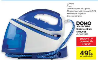 Carrefour Domo Elektro Stoomcentrale DO1069S aanbieding