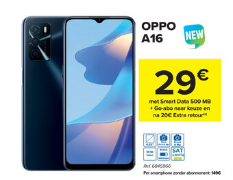 Carrefour Oppo A16 aanbieding
