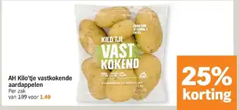 Albert Heijn Kilo'tje vastkokende aardappelen aanbieding