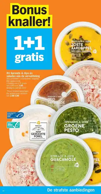 Spreads & dips en salades van de versafdeling 175 gram