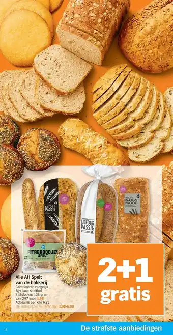 Albert Heijn Spelt van de bakkerij aanbieding
