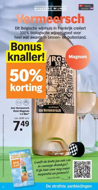 Albert Heijn Aan vermeersch rose magnum 1.5 liter aanbieding