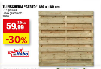 Hubo Tuinscherm "Certo" 180 x 180 cm 936193 aanbieding