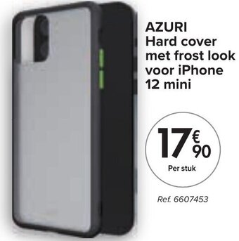 Carrefour Azuri Hard Cover met frost look voor iPhone 12 mini aanbieding