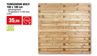 Hubo Tuinscherm Multi 180 x 180 cm 253839 aanbieding