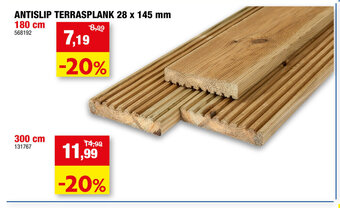 Hubo Antislip Terrasplank 28 x 145 mm 568192 aanbieding