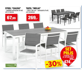 Hubo Tafel en 6 Stoelen aanbieding