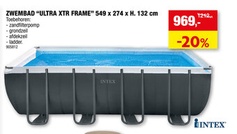 Hubo Zwembad "Ultra XTR Frame" 549 x 274 x H.132 cm 905812 aanbieding
