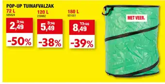 Hubo Pop-Up Tuinafvalzak 72 L 585824 aanbieding