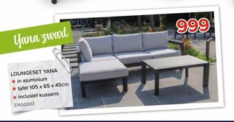 Euroshop Loungeset Yana aanbieding