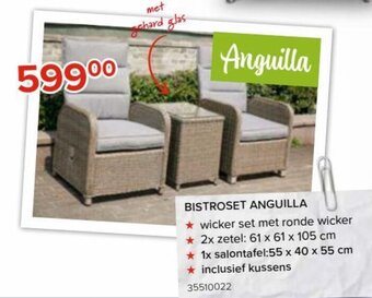 Euroshop Bistroset Anguilla aanbieding