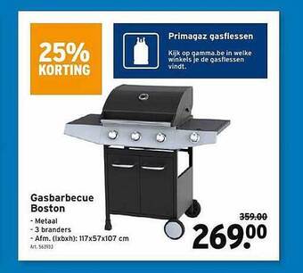 GAMMA Gasbarbecue Boston aanbieding