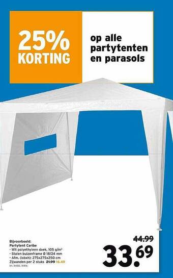 GAMMA Partytent Caribe aanbieding