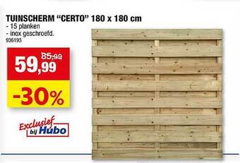 Hubo Tuinscherm aanbieding