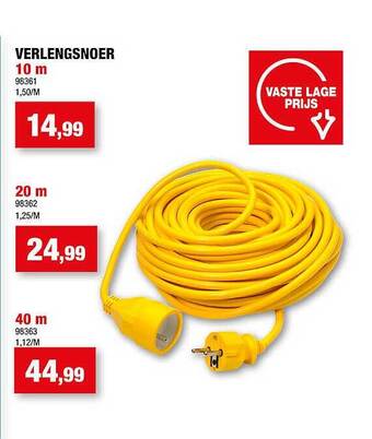 Hubo Verlengsnoer aanbieding