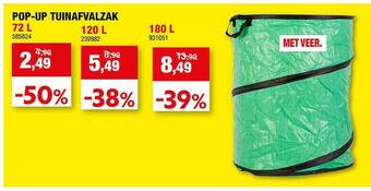 Hubo Pop-up Tuinafvalzak aanbieding