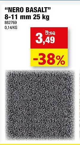 Hubo Nero Basalt 8-11 Mm 25 Kg aanbieding