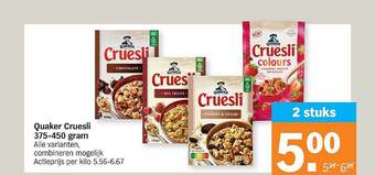 Albert Heijn Quaker Cruesli aanbieding
