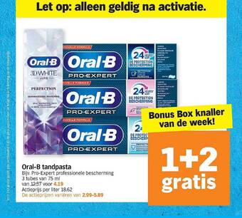 Albert Heijn Oral-b Tandpasta aanbieding