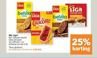 Albert Heijn Alle Liga aanbieding