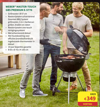 Horta Weber Master-Touch GBS Premium E-5770 aanbieding