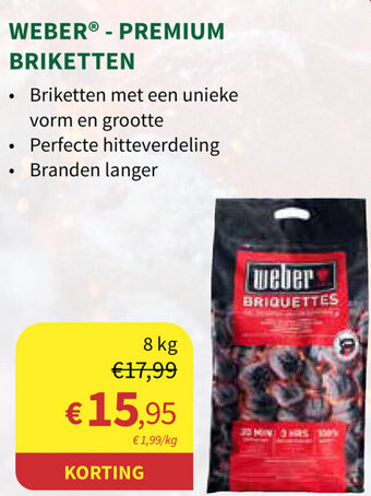 Horta Weber - Premium Briketten 8kg aanbieding