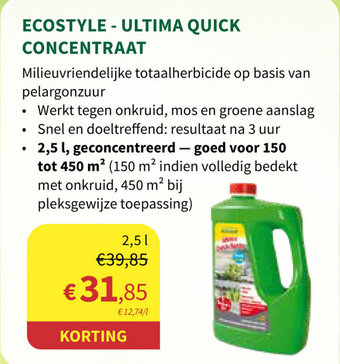 Horta Ecostyle - Ultima Quick Concentraat aanbieding
