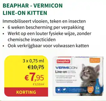Beaphar - Vermicon Line-In Kitten 3x0,75ml