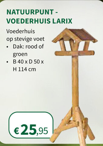 Natuurpunt - Voederhuis Larix