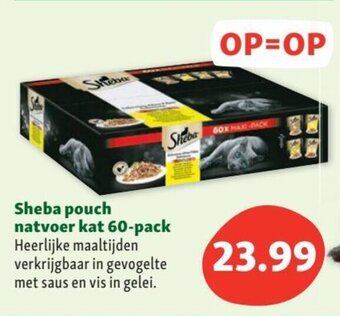 Maxi Zoo Sheba pouch natvoer kat 60-pack aanbieding